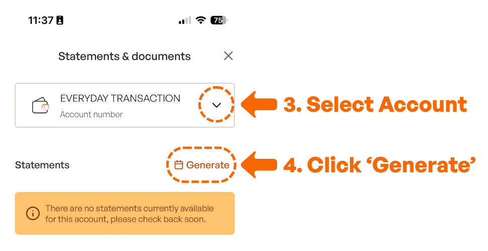 Generate Statements App Screenshot 3