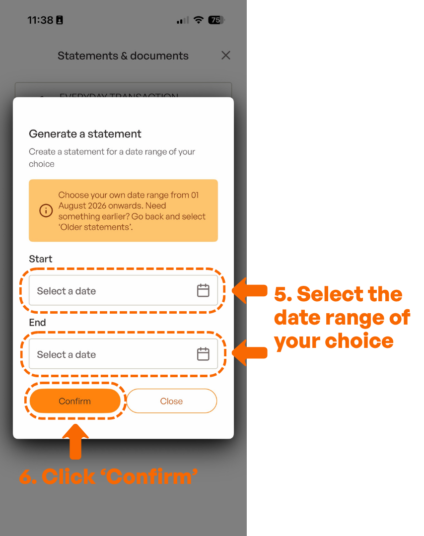 Generate Statements App Screenshot 4