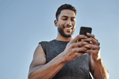 Man using phone